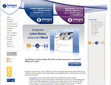 Tablet Screenshot of integra4notes.com